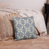 Premium Pillow // Sofien // Soft Blue and Cream Star Vintage Tunisian Tile - Image 3