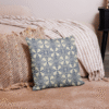 Premium Pillow // Sofien // Soft Blue and Cream Star Vintage Tunisian Tile - Image 4