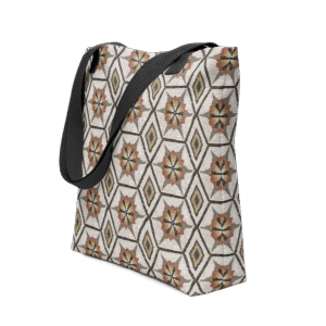 Tote Bag // Mosaic Bulla Regia Inspired by 2nd Century Roman Empire Tunisia Mosaic
