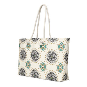 Oversized Weekender Bag // Marsa // Fine Hand Drawn Tile Tunisia