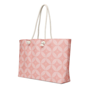 Oversized Weekender Bag // Mosaic Petals and Stone // Pink + White // Ancient Rome Tunisia