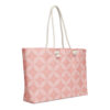 Oversized Weekender Bag // Mosaic Petals and Stone // Pink + White // Ancient Rome Tunisia - Image 3