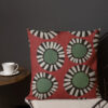 Premium Pillow // Hanno // Rich Red with Green Black White - Image 4