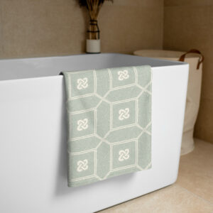 Beach and Bath Towel // Mosaic Floor to Jupiter // Tunisia Rome Oudna ( Sage )