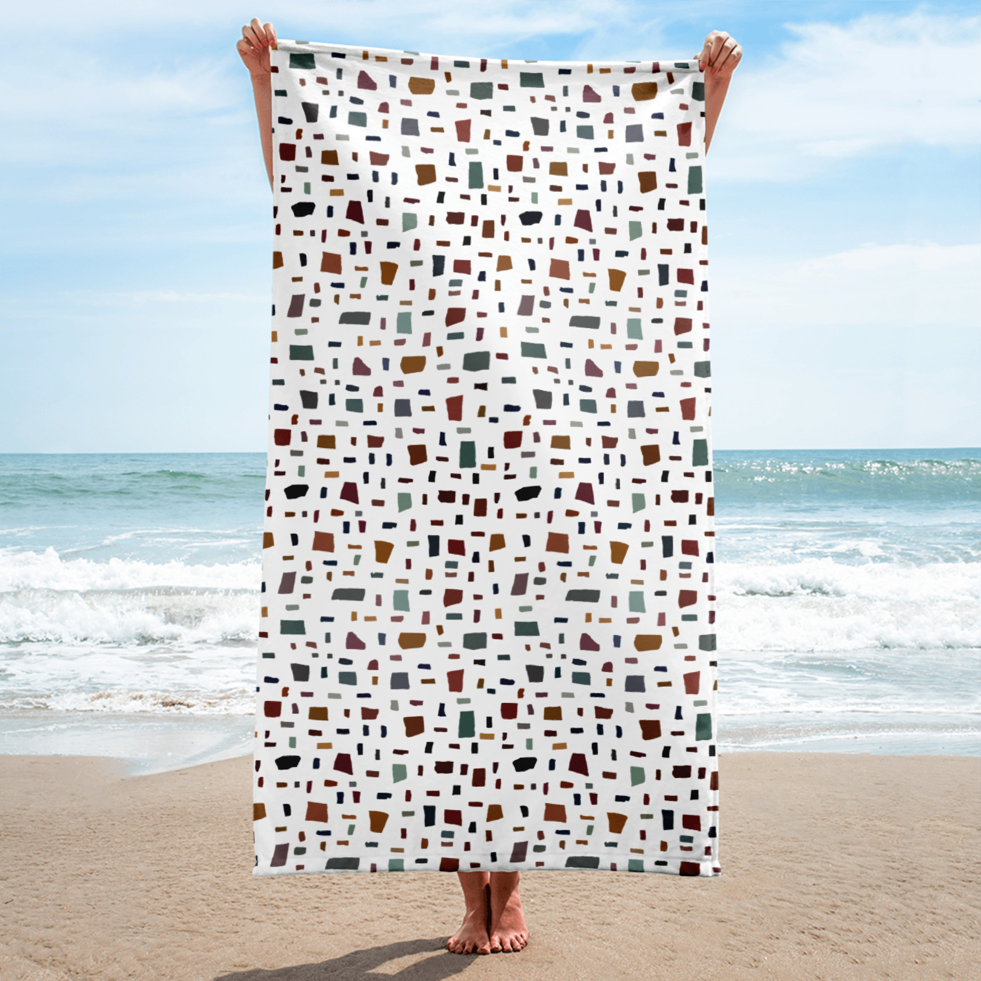 Beach and Bath Towel // Phoebe Confetti (Pompeii) - Image 5