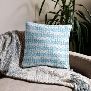 Throw Pillow // Korbous Window Light Blue