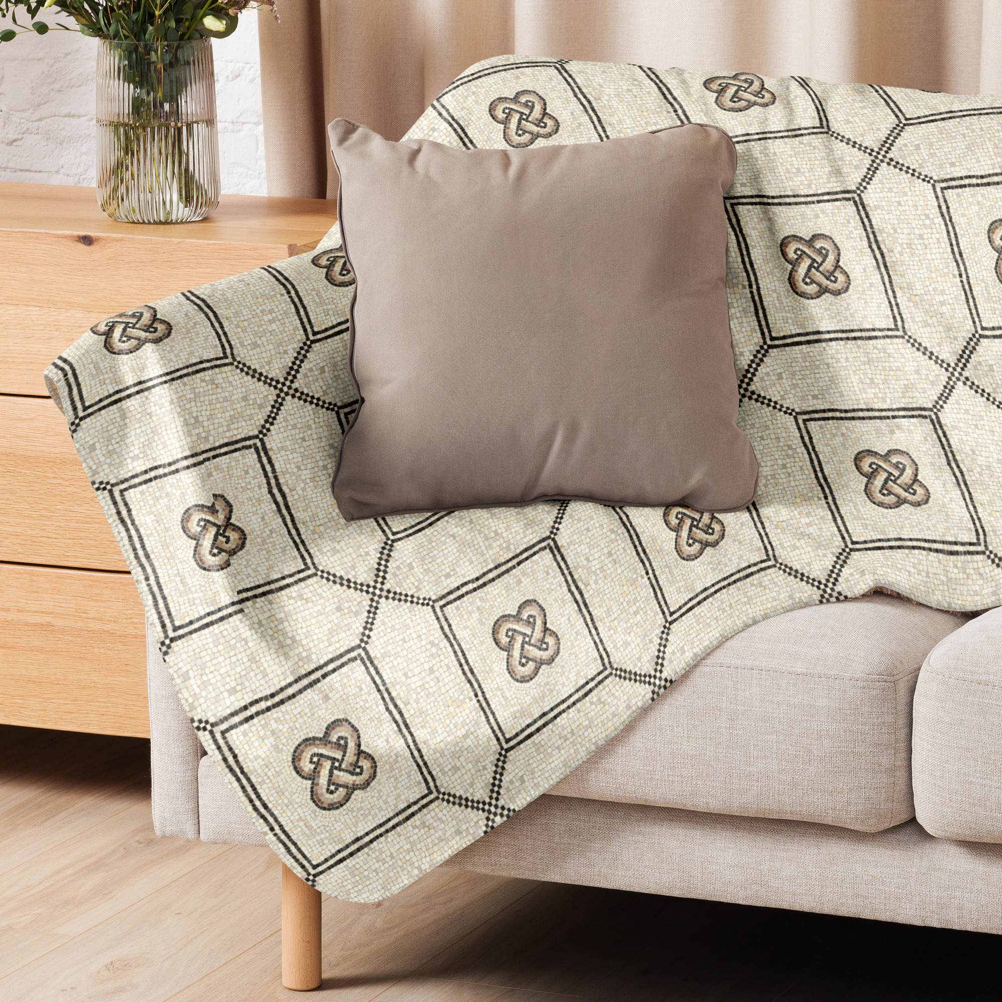 Sherpa Cozy Blanket // Mosaic Floor to Jupiter // Tunisia Rome Oudna - Image 3