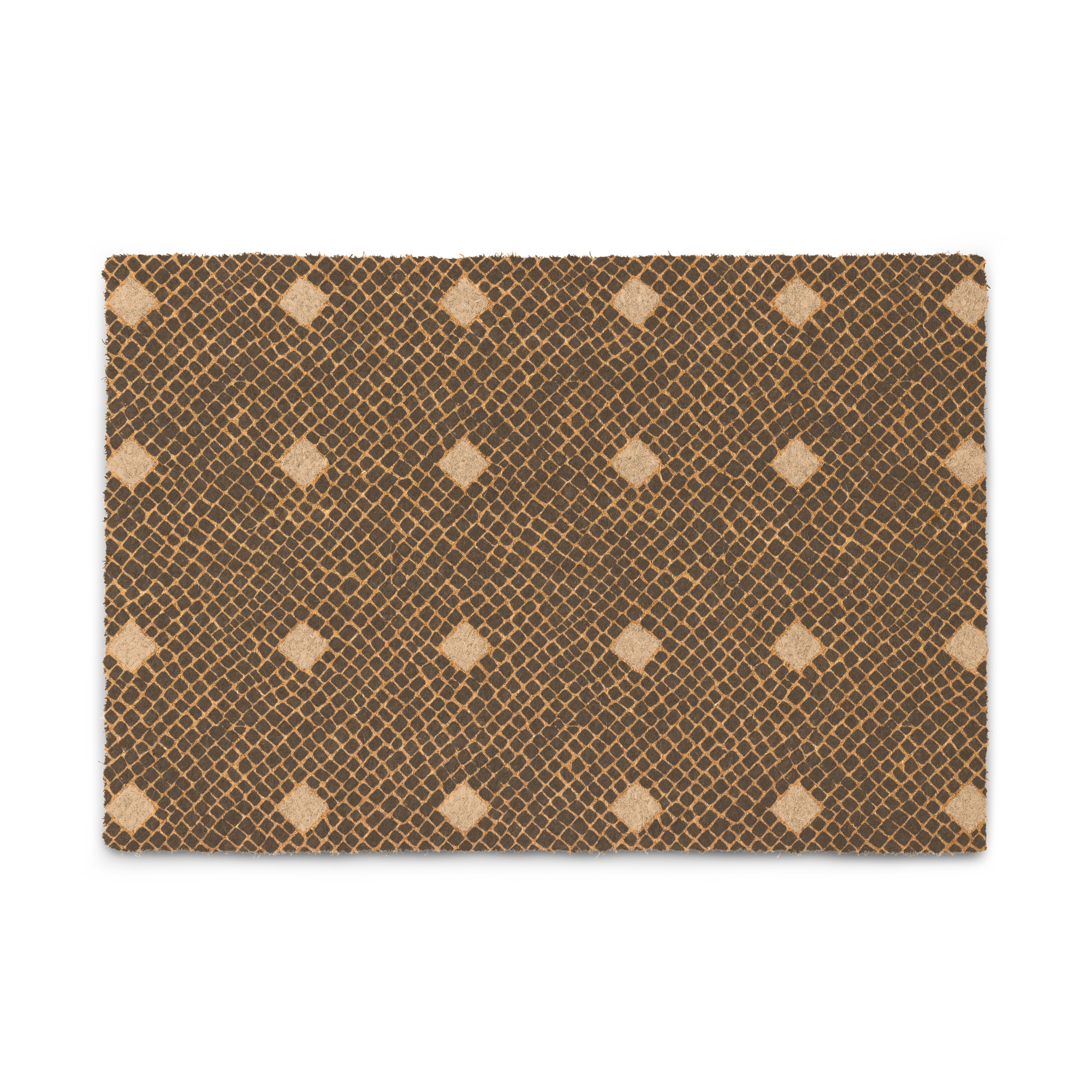 Coconut Fiber Doormat // Pompeii Mosaic AD 78 Black and White - Image 5