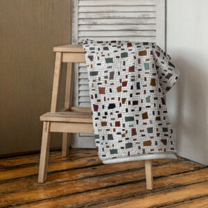 Beach and Bath Towel //  Phoebe Confetti Roman Mosaic (Pompeii)